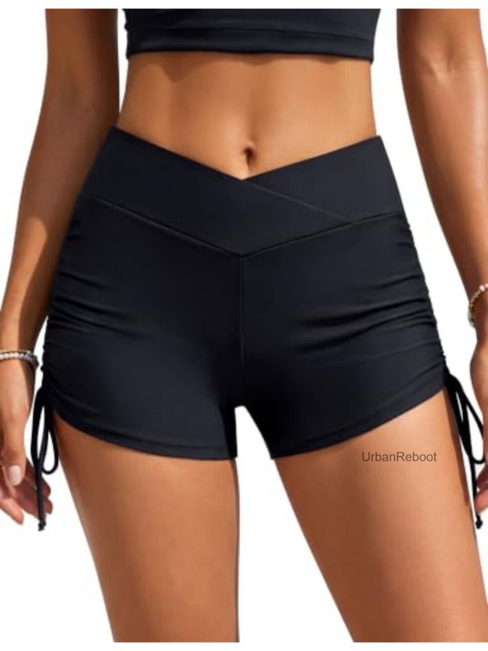 Women's V-Waist Boyshort Swim Bottoms